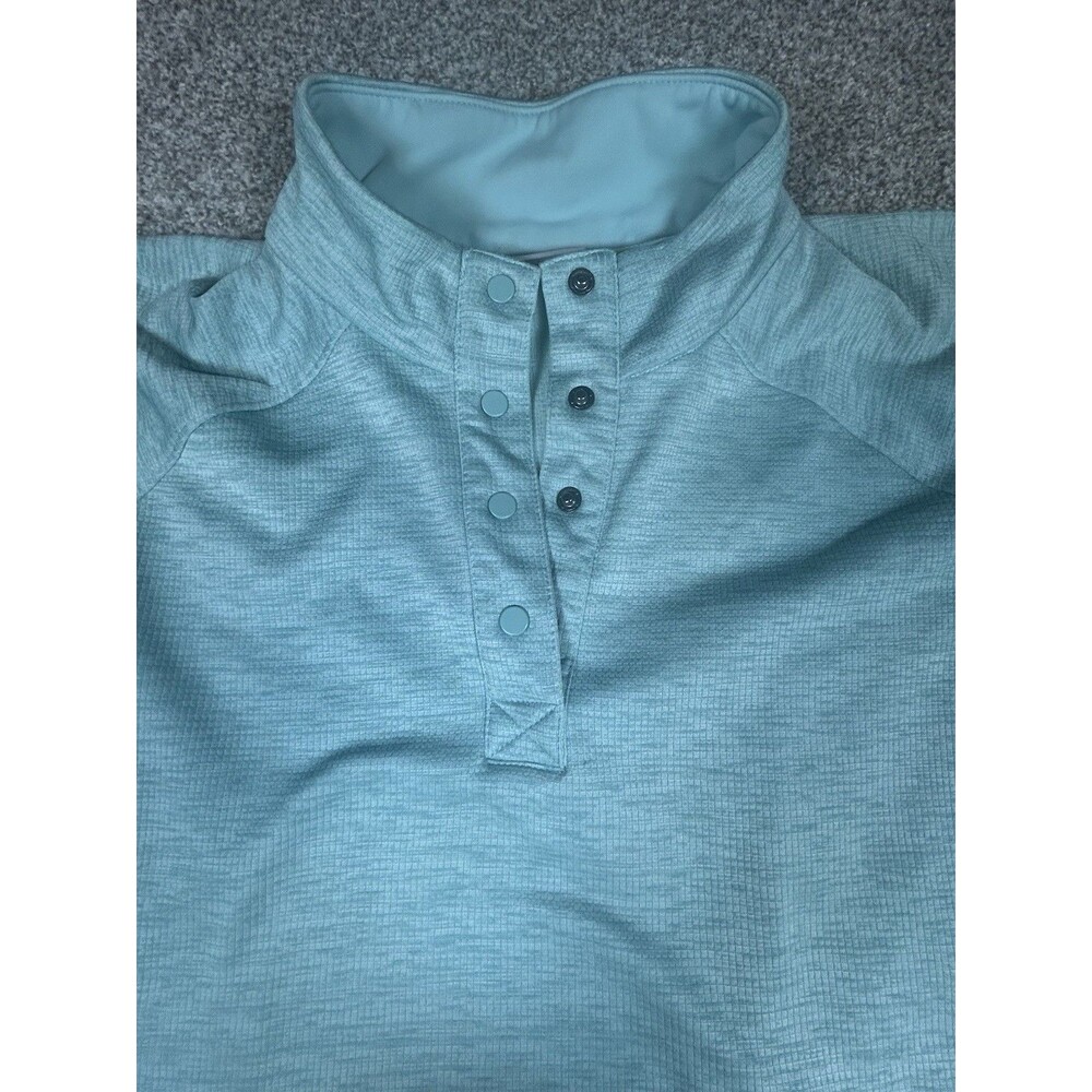 Columbia‎ Henley Sweatshirt Mens Size 1XL Blue Pullover Quarter Button - Picture 2 of 9